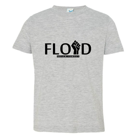 Toddler George Floyd Memorial Black Pride Lives Matter Civil Rights Tee Shirt Grey 5/6