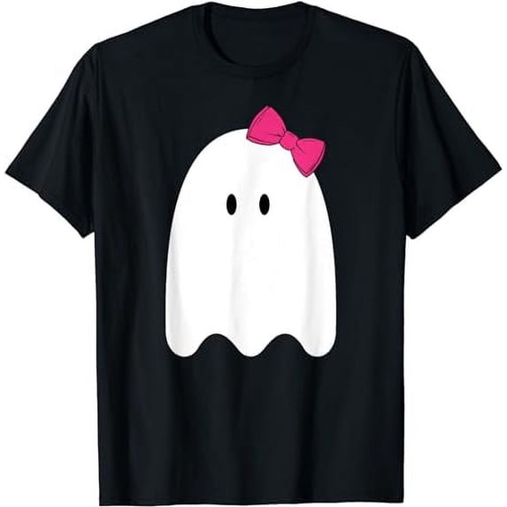 Toddler Ghost Boo Girls Funny Halloween Costumes Cute Ghost T-Shirt