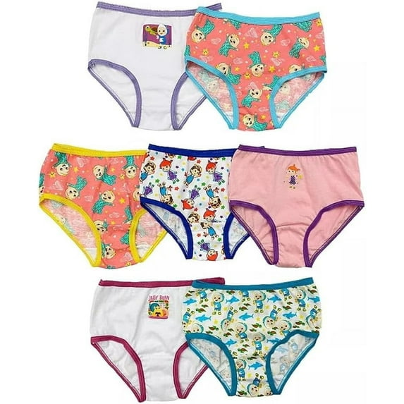 Toddler Girl 7 Pack CoComelon Brief Underwear Color: Cocomelon Size: 2T-3T