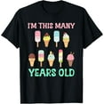 thumbnail image 1 of Toddler Girl 9th Birthday Ice Cream Outfit 9 Yrs Old Boy T-Shirt, 1 of 4