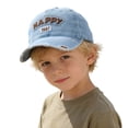 thumbnail image 1 of Toddler Girl Baseball Cap Solid Color Hat Kids Boy Girl Running Daily Cap Breathable Mesh Back Washed Low Profile Cap Summer Spring Cap Light Blue One Size, 1 of 5