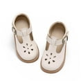 thumbnail image 1 of Toddler Girl Beige Mary Jane Dress Shoes Size 6 - Little Girl Oxford Shoes for Easter Flower Girl Party School Shoes, 1 of 6