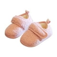 thumbnail image 1 of Toddler Girl Boots,Winter Girls Boots Soft Sole Indoor Shoes for Babies Cozy Lined Warm Slippers with Heel Coverage Flexible Sole for Home Wear,Toddler Snow Boots,Pink,2.5-3 Years, 1 of 3