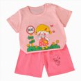 thumbnail image 1 of Toddler Girl Boy 2 Piece Cute Print Short Sleeve T-Shirt and Shorts Set Round Neck Tee Elastic Waist Outfits Kaprioy Toddler Girl Clothes 6 9 18 24 Months 2T 3T 4T 5T 6T, 1 of 4