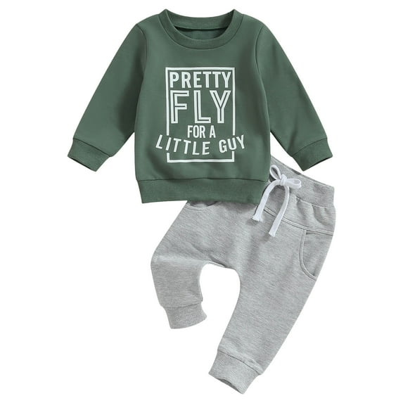 Toddler Girl Clothes 2T-3T Fall Winter Toddler Baby Boy Clothes 2Pcs Color Block Crewneck Sweatshirt and Pants Sweatsuit Little Boy Clothing