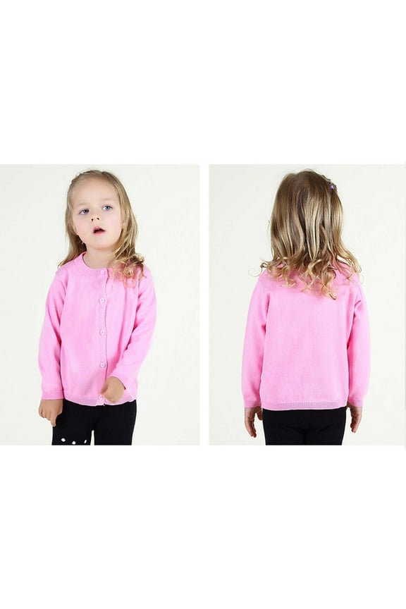 Toddler Girl Clothes Clearance under $5 Sweater Candy Color Cardigan Solid Color Small Cardigan Children's Sweater Size 5 Years