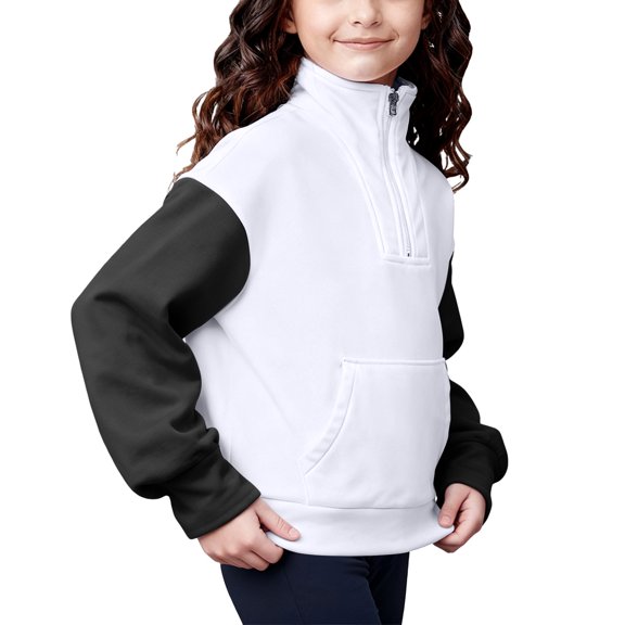 Toddler Girl Clothes Fall Girl Christmas Sweatshirts Xmas Holiday Half Zip Sweatshirt Long Sleeve Tops Fall Winter Clothes