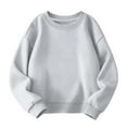 thumbnail image 1 of Toddler Girl Clothes Fall Girls Color Block Raglan Tops Loose Crewneck Boys Long Sleeve T-Shirt Kids Pullover Casual Basic Tees for 2-15 Years, 1 of 9