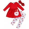 thumbnail image 1 of Toddler Girl Clothes Infant Girl White Outfits Long Sleeve Spring Winter Clothing Set for Girl 1-5 Years, 1 of 6
