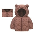 thumbnail image 1 of Toddler Girl Coat Lightweight Water-Resistant Bear with Hood Puffer Jacket Kids 12-18 Months Boys Clothes Fall/ Winter, 1 of 5
