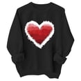 thumbnail image 1 of Toddler Girl Crewneck Pullover Sweatshirts Cute Graphic Print Sweatshirts Long Sleeve Pullovers Tops Size 4-5T ,Black, 1 of 2