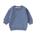 thumbnail image 1 of Toddler Girl Crewneck Sweatshirt Raglan Sleeve Long Sleeve Pullover Relaxed Fit Casual Top for Girls (Ages 0-4 Years) School Daily Wear, 1 of 5