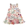 thumbnail image 1 of Toddler Girl Dress Colorful Doodle Sleeveless Casual Summer Sundress Summer Dress,Size 4 Years-5 Years, 1 of 9