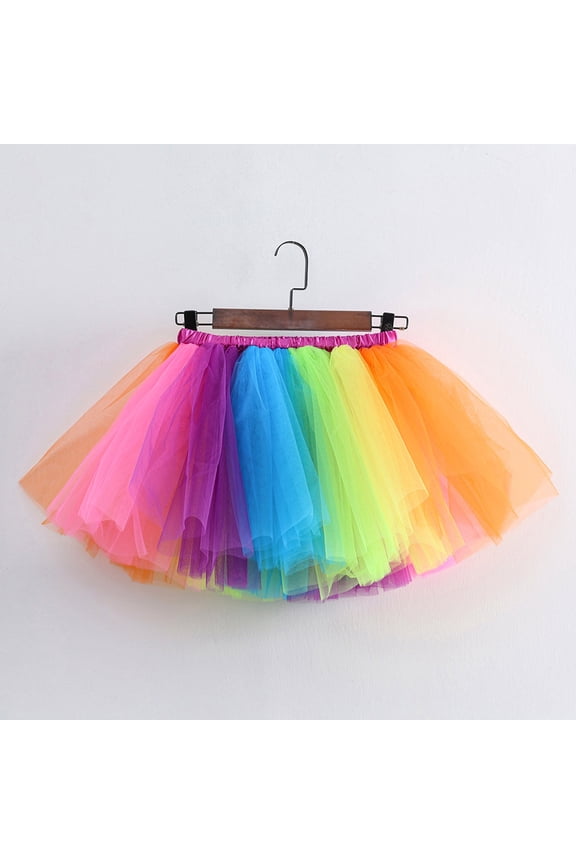 Toddler Girl Dress Multicolour Tutu Skirt Tulle Skirts for Girls Fluffy Skirts Baby Girl Dresses 2-4 Years
