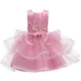 thumbnail image 1 of Toddler Girl Dresses Party Bridesmaid Princess Floral Gown Pageant Birthday Party Wedding Girls Clothes, 1 of 2