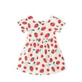thumbnail image 1 of Toddler Girl Dresses Short Puff Sleeve Tie-Dye Print Girls Summer Dress, 1 of 4