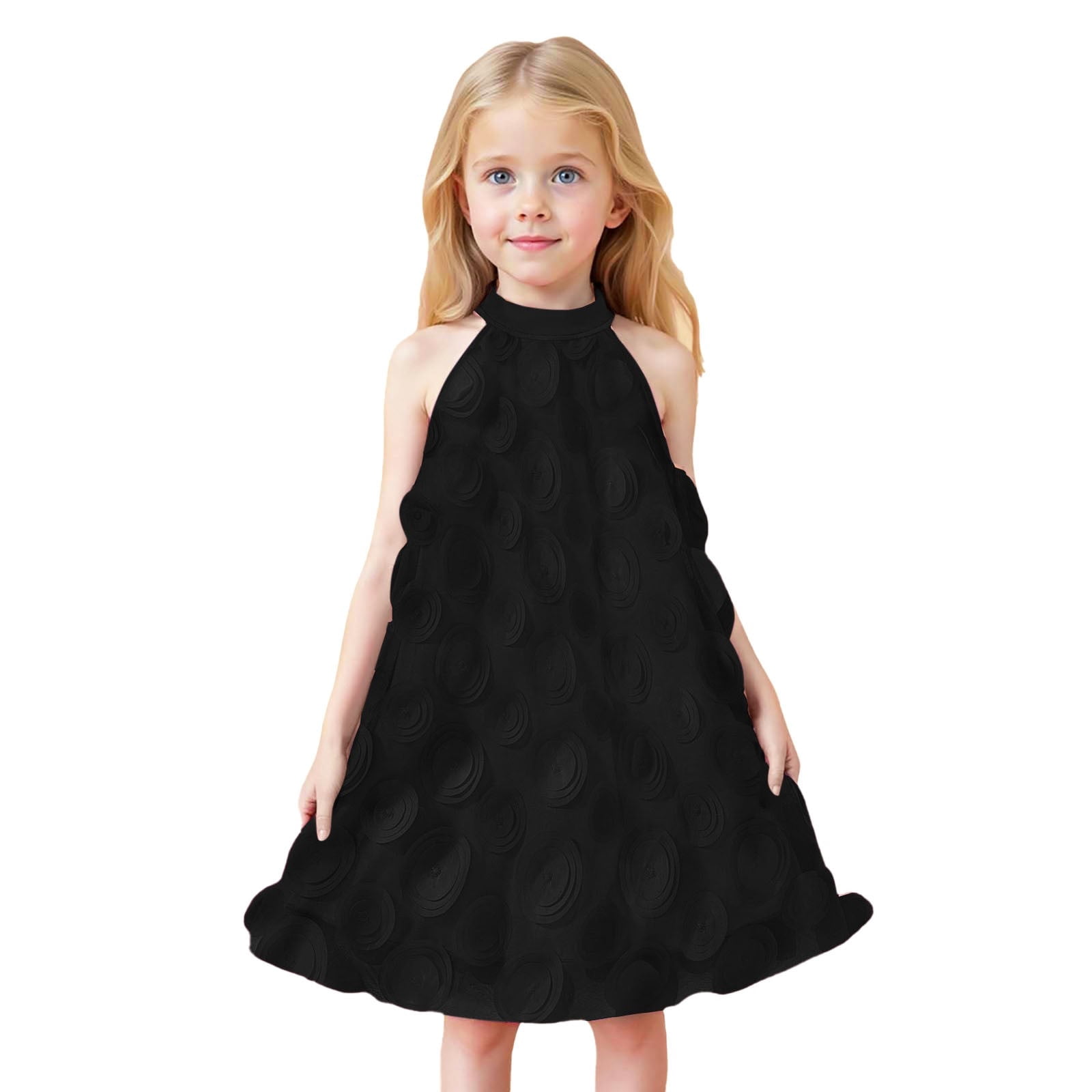 girl black dress Glitter Tulle Little Black Dress for Girl