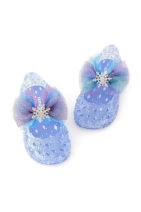 Toddler Girl Elsa Jelly Shoes Snow Queen Birthday Princess Sandals