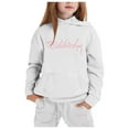thumbnail image 1 of Toddler Girl Fall Outfits Set Hoodies and Sweatpants Sets Trendy Jogging Workout Sweat Suits Fall Winter Clothes 4-5 Years, 1 of 4