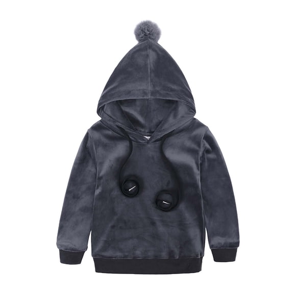 Toddler Girl Fall Outfits Toddler Baby Jinsirong Fabrics Coat Pants 2Pcs/Set Kids Sweater for Boys Girls New Casual Matching Sets Gray 9-12 Months