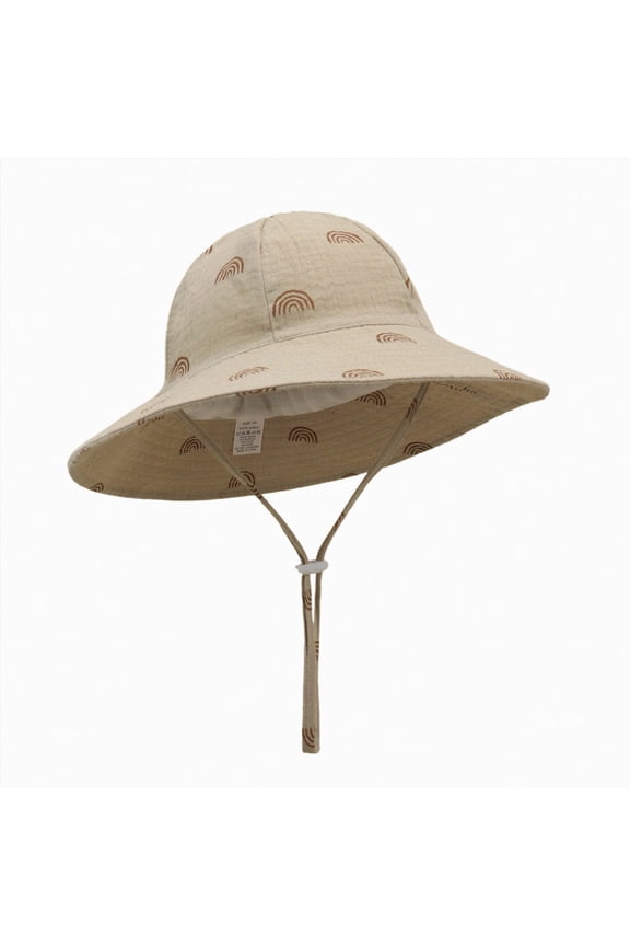 Toddler Girl Hat Kids Sun Hat with Neck Flap - Unisex Adjusta Wide Brim Summer UPF50+ Sun Protection Bucket Cap (J,S)