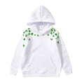 thumbnail image 1 of Toddler Girl Hoodie Floral Print with Pocket Long Sleeved Hoodie Fall Fashion Clothing Size 3-4T ,White, 1 of 4