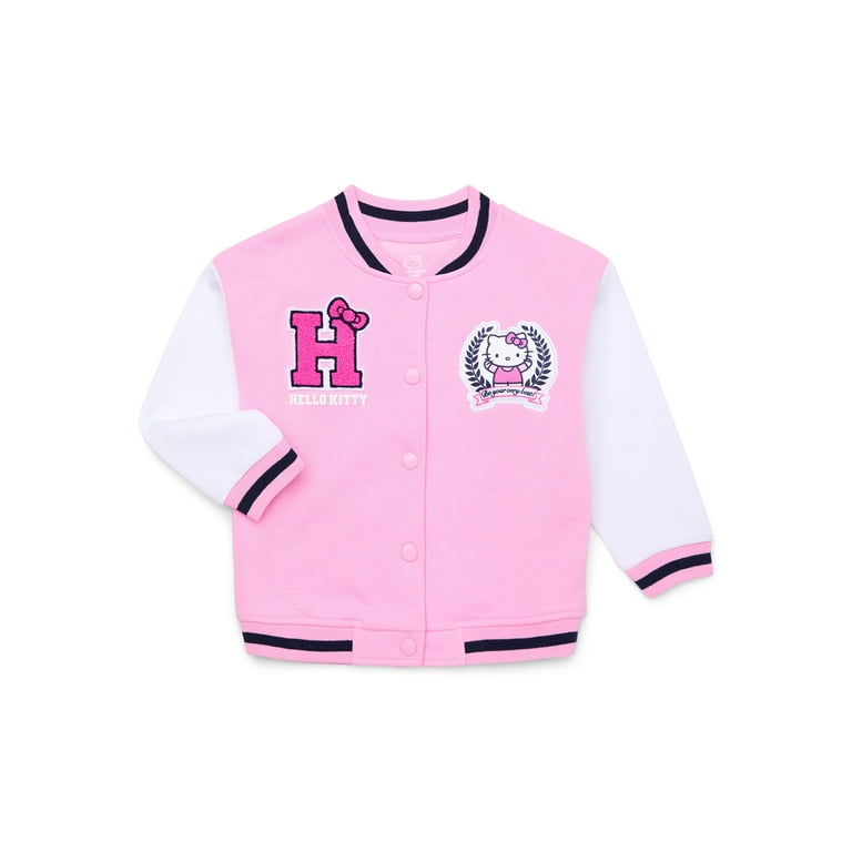 Hello Kitty Toddler Girls Varsity Jacket Sizes 12M 5T