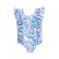 thumbnail image 1 of Toddler Girl One Piece Swimsuits Baby Bikini Ruffle Bathing Suit, 1 of 6