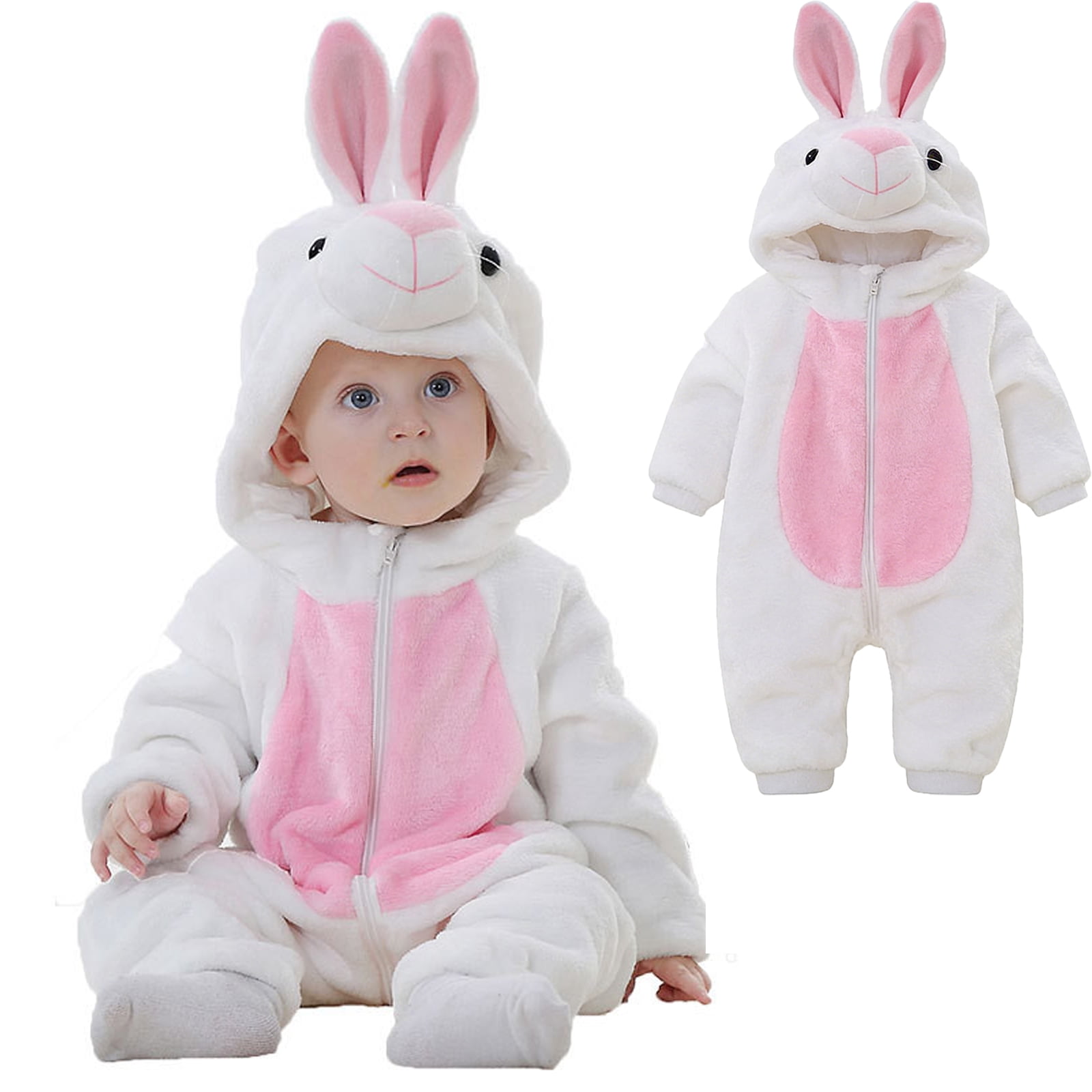 Toddler Girl Outfits Easter Onesies Cute Easter Bunny Outfit Long Sleeves Baby First Easter Boys Pjs Size 12-18 Months