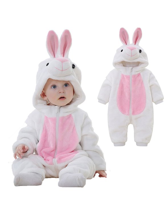 Toddler Girl Outfits Easter Onesies Cute Easter Bunny Outfit Long Sleeves Baby First Easter Boys Pjs Size 12-18 Months