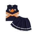 thumbnail image 1 of Toddler Girl Outfits Set Cheerleading Shirts+Skirts+Cheerleading Halloween Cheerleading 0 4 Years Old, 1 of 7