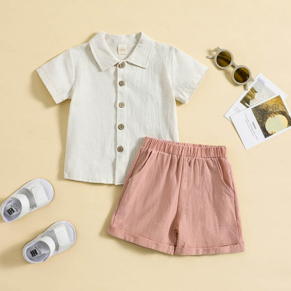 Toddler Girl Pajamas Set Solid Pullover Crewneck Soft Summer Pjs Sleepwear Outfits Pajamas Girls 18-24 Months