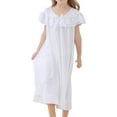 thumbnail image 1 of Toddler Girl Pajamas Size 4 Little Big Lace Shoulder Crew Neck Long Sleepwear Soft Pajama Dress Nightgowns Pajama Set, 1 of 9