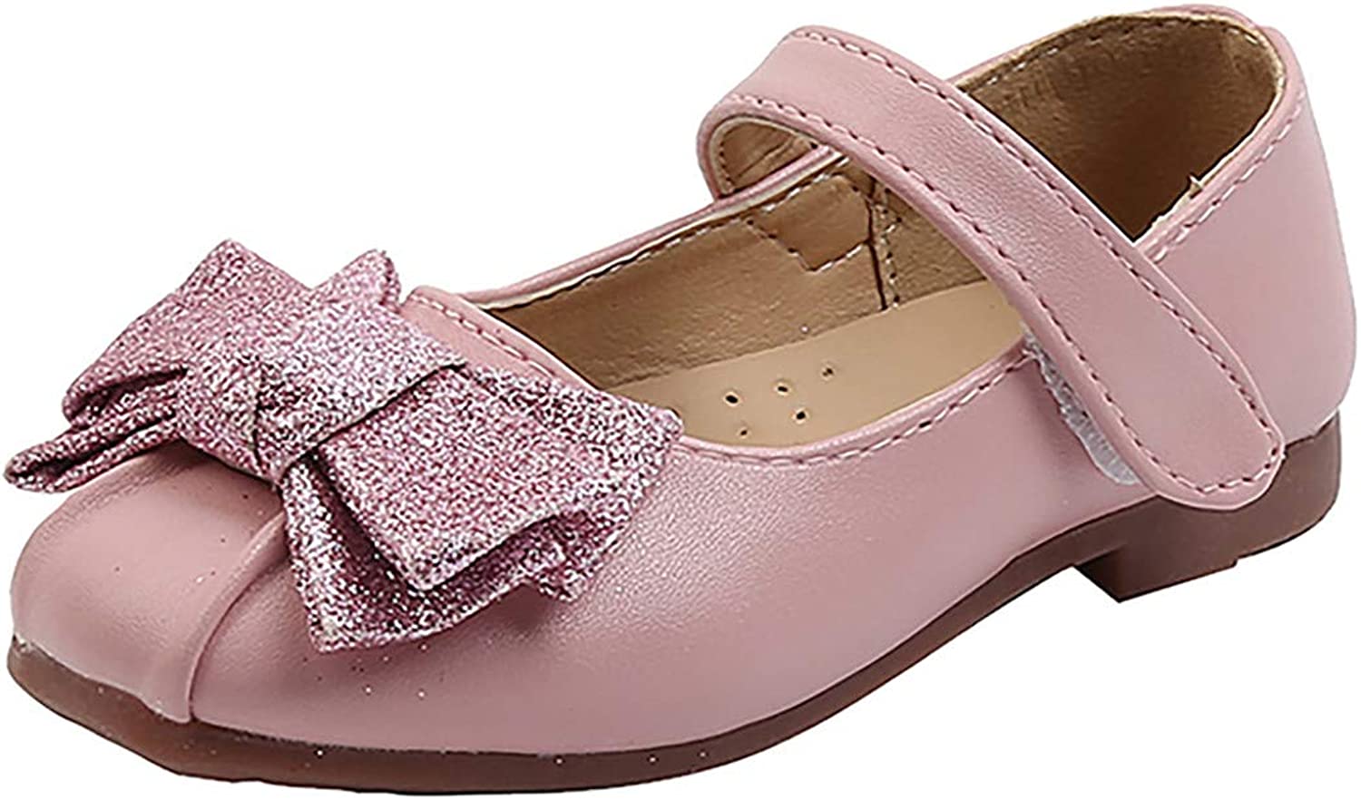 DREAM PAIRS Girls Mary Jane Flat Dress Shoes - Rhinestones & Glitter - Toddler/Kid US Sizes