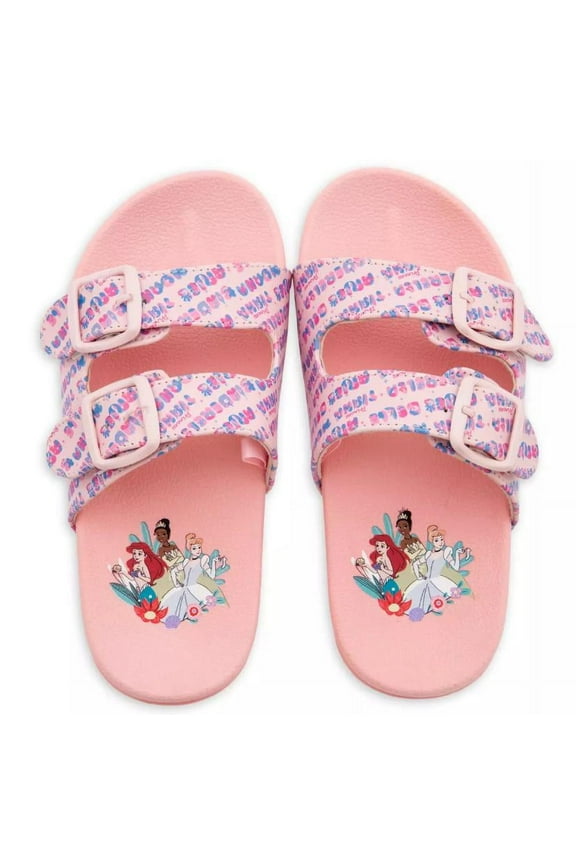 Toddler Girl Sandals - Princess Sandals for Toddler Girls, Disney Princess Flip Flops, Size 2/3