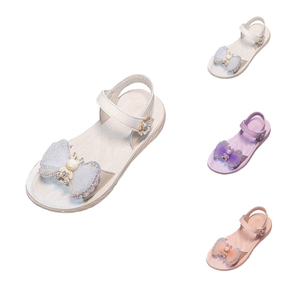 Toddler Girl Sandals and Beach Slides for Girls, Breathable Lightweight Casual Outdoor School Shoes for Kids Age 4-12 Summer Footwear