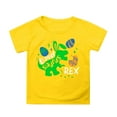 thumbnail image 1 of Toddler Girl Shirts 3t Crew Neck Short Sleeve T Shirt Top Cute Cartoon Print Cool Girls' Tops, Tees & Blouses Yellow,6-7 Years, 1 of 4