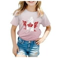 thumbnail image 1 of Toddler Girl Shirts 6T Girls Short Sleeve Tee Summer Crewneck T Shirt Casual Fit Basic Shirts Pink Clothes For Girls Size,4-5Y, 1 of 4