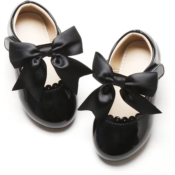 Toddler Girl Shoe School Party Girls Flat Flower Girl Mary Jane Dress Shoes