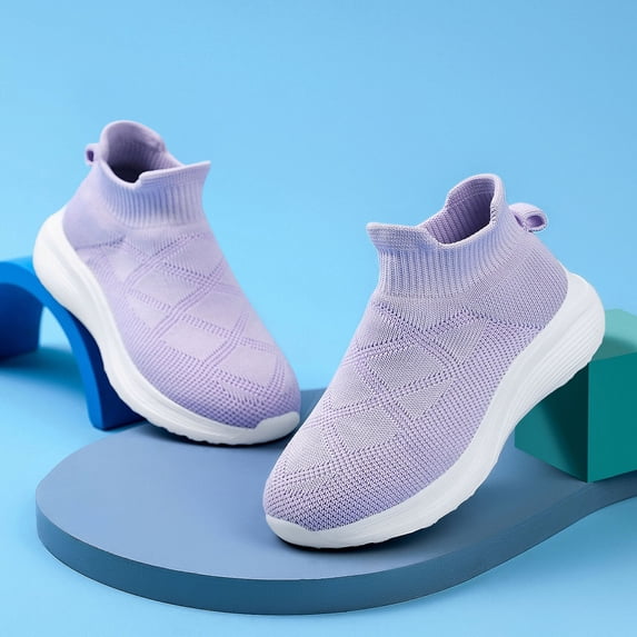 Toddler Girl Shoes Boys Breathable Toddler Sneakers Easy Hook & Loop Non Slip Girl Tennis Shoes Wide Toe Box Kids Running Shoes Casual Shoes School Uniform Walking Shoes for Little/big Kid