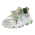 thumbnail image 1 of Toddler Girl Shoes Girls Baby Kids Toddler Shoes Winter Warm Lace Up Soft Leather Sneakers Baby Shoes Baby Boy Sneakers Green 18 Months-24 Months, 1 of 2