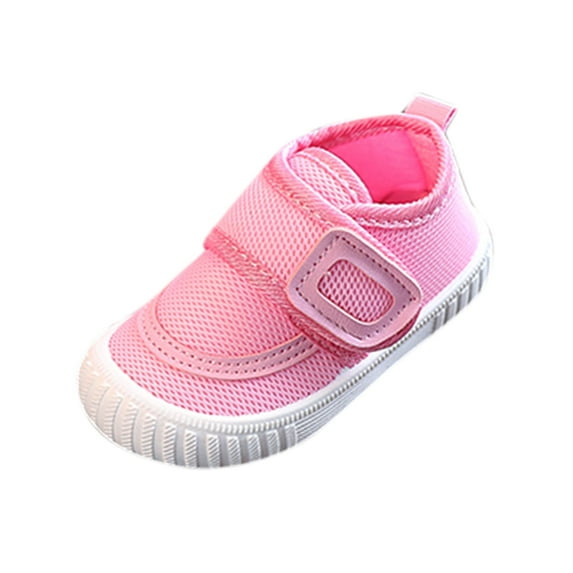 Toddler Girl Shoes Mesh Shoes Loafers Flying Color Toddler Woven Baby Sports Solid Baby Shoes Girls White Sneakers Pink 6 Months-9 Months