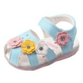 thumbnail image 1 of Toddler Girl Shoes Size 21 For 15 Months-18 Months Flowers Sandals Led Luminous Kids Sneakers Blue, 1 of 3