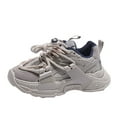 thumbnail image 1 of Toddler Girl Shoes Spring Summer Sports Run Shoes Flat Light Mesh Breathable Comfortable Solid Color Kids Sneakers,Size 11.5 Years-12 Years, 1 of 9