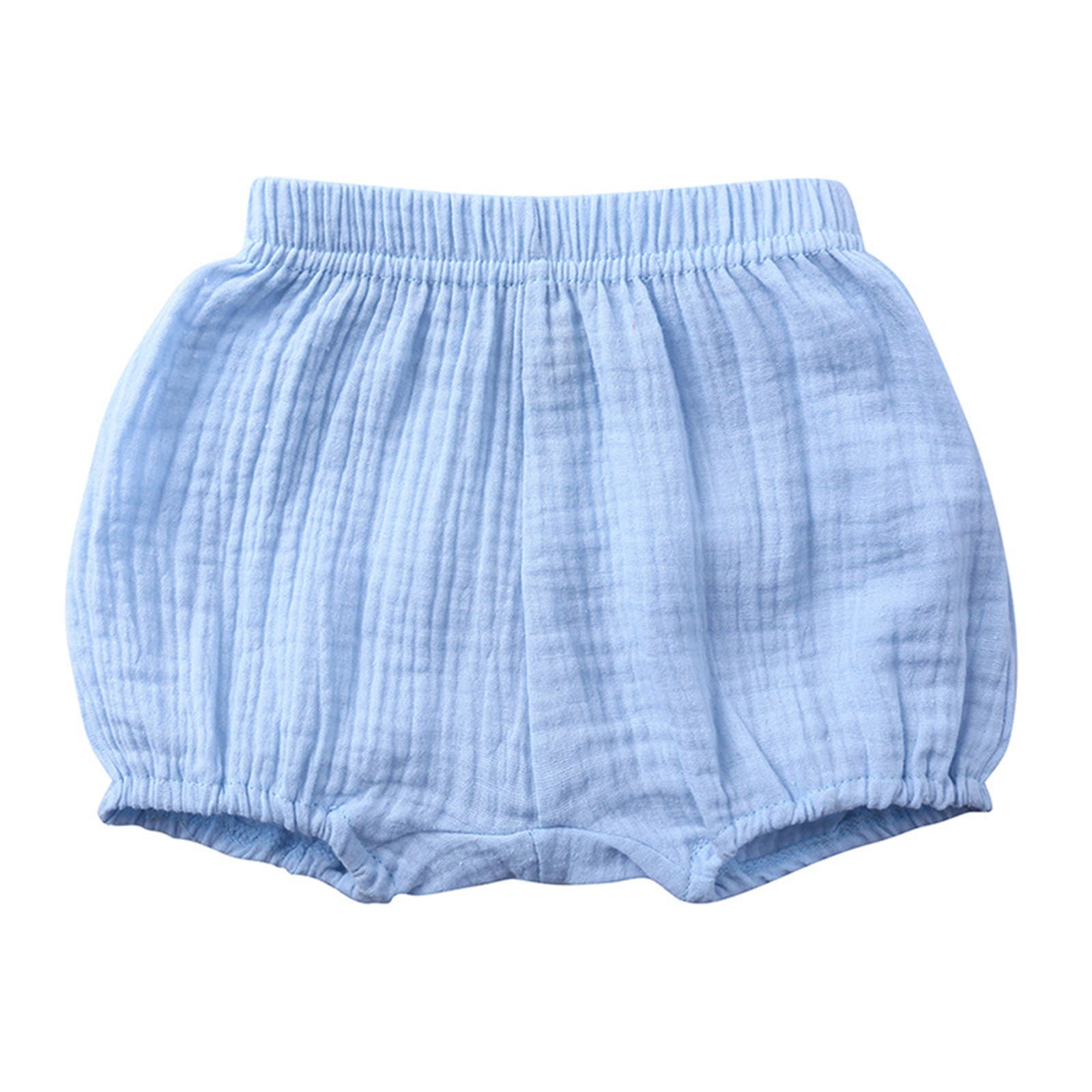 Toddler Girl Shorts 4t Solid Color Bloomers Shorts Pants Comfory Soft Shorts Pants,A-Blue,90(12-24 Months)