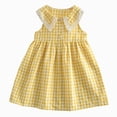 thumbnail image 1 of Toddler Girl Sleeveless Clothes Cute Summer Dresses Plaid Baby Girl Dress, 1 of 7
