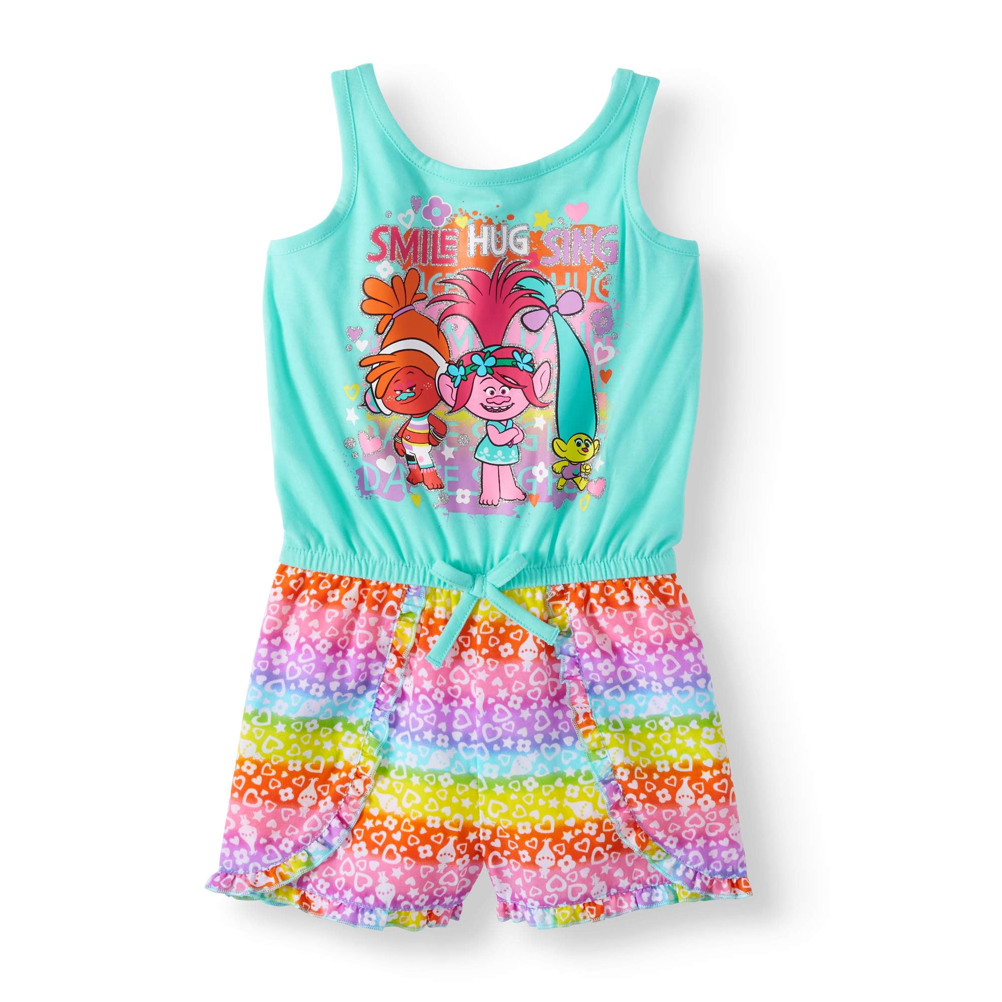Toddler Girl Sleeveless Tank Shorts Romper
