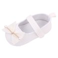 thumbnail image 1 of Toddler Girl Sneakers Sizes 0-6 Months Summer Sports Flat Bottom Lightweight Round Toe Ribbon Bowknot Pearl White Baby Shoes, 1 of 7