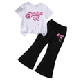 thumbnail image 1 of Toddler Girl Summer Outfit For 4-5 Years Girls Fashionable And Comfortable Set Short Sleeved Cartoon Casual Two Piece Set I Toddler Girl Gift 2PCS Set, 1 of 3