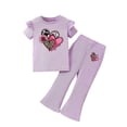 thumbnail image 1 of Toddler Girl Summer Outfit Bows Ruffled Plaid Tank Tops and Shorts 2pcs Set Baby Clothes Girls Summer Set 3-8 Years,6-7 Years, 1 of 7